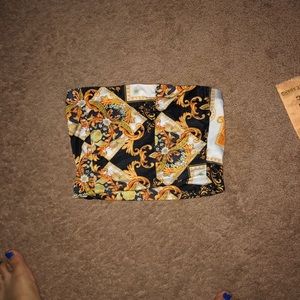 MULTI COLORED CROP TOP